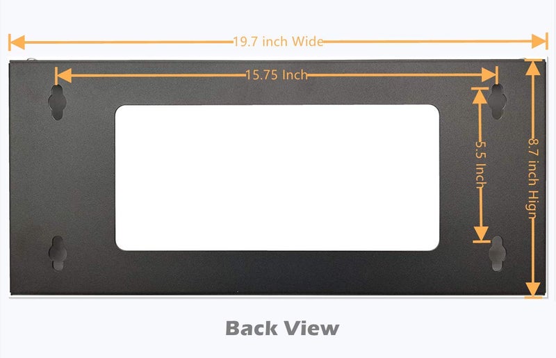 TECHTOO Wall Mount Rack 3U Vertical & Horizontal Rack 19Inch Wall Mountable Server Rack Heavy Duty Max Load 66-150 LBS Network Open Rack for Patch Panel/Data/AV/IT/Computer & Studio Equipment (3U) - Image 3